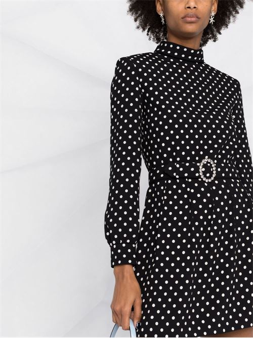 Abito corto a pois SAINT LAURENT | 686346Y3E091095